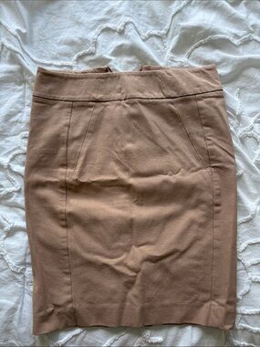 Classic Tan Pencil Skirt